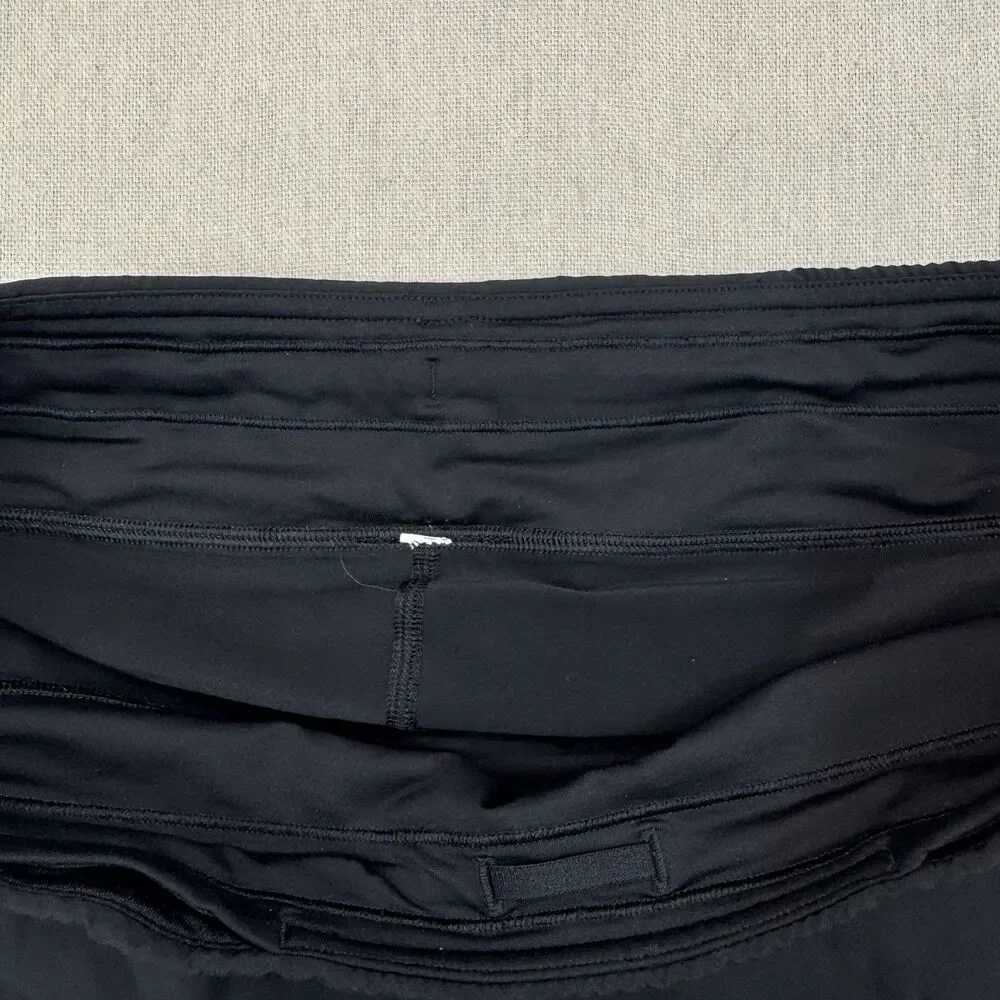 Lululemon Play Off The Pleats Black Skort Tennis Golf Pickleball Skirt Sz 10